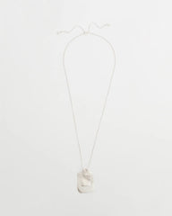 Chico's Adjustable Square Pendant Necklace
