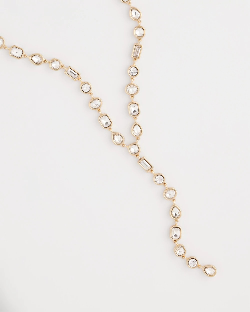 Chico's On Sale - Bezel Set Goldtone Y-Necklace