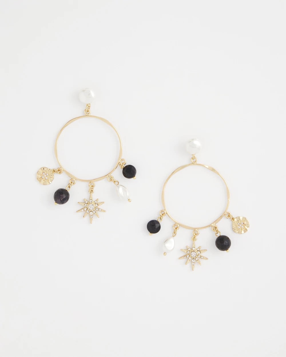 Chico's Outlet - Starry Night Charm Hoop Earrings