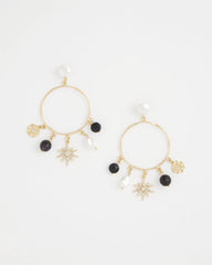 Chico's Outlet - Starry Night Charm Hoop Earrings