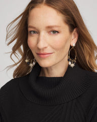 Chico's Outlet - Starry Night Charm Hoop Earrings