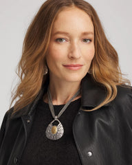 Chico's On Sale - Island Metal Pendant Necklace