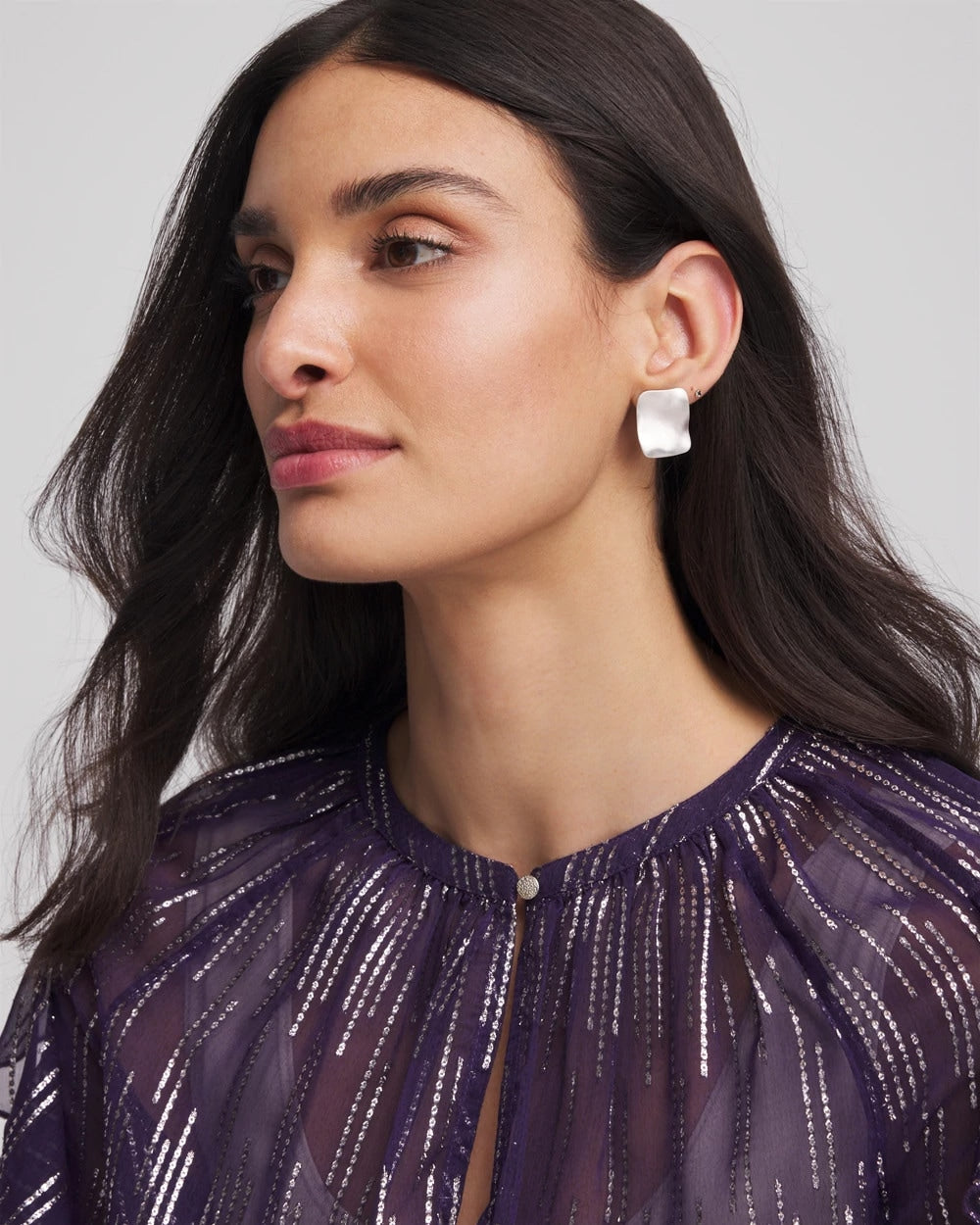 Chico's Sale - Square Oversized Stud Earrings