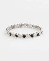 Chico's / Black Mini Circle Stretch Bracelet
