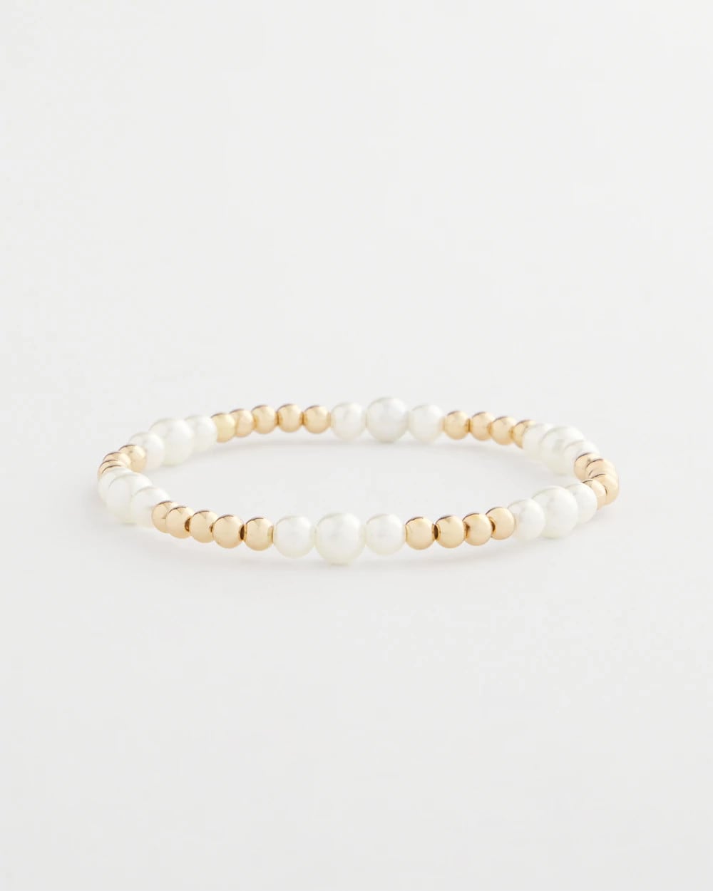 Chico's On Sale - Goldtone Bead Stretch Bracelet