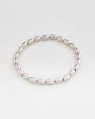 Chico's Online - Silvertone Oval Beaded Stretch Bracelet