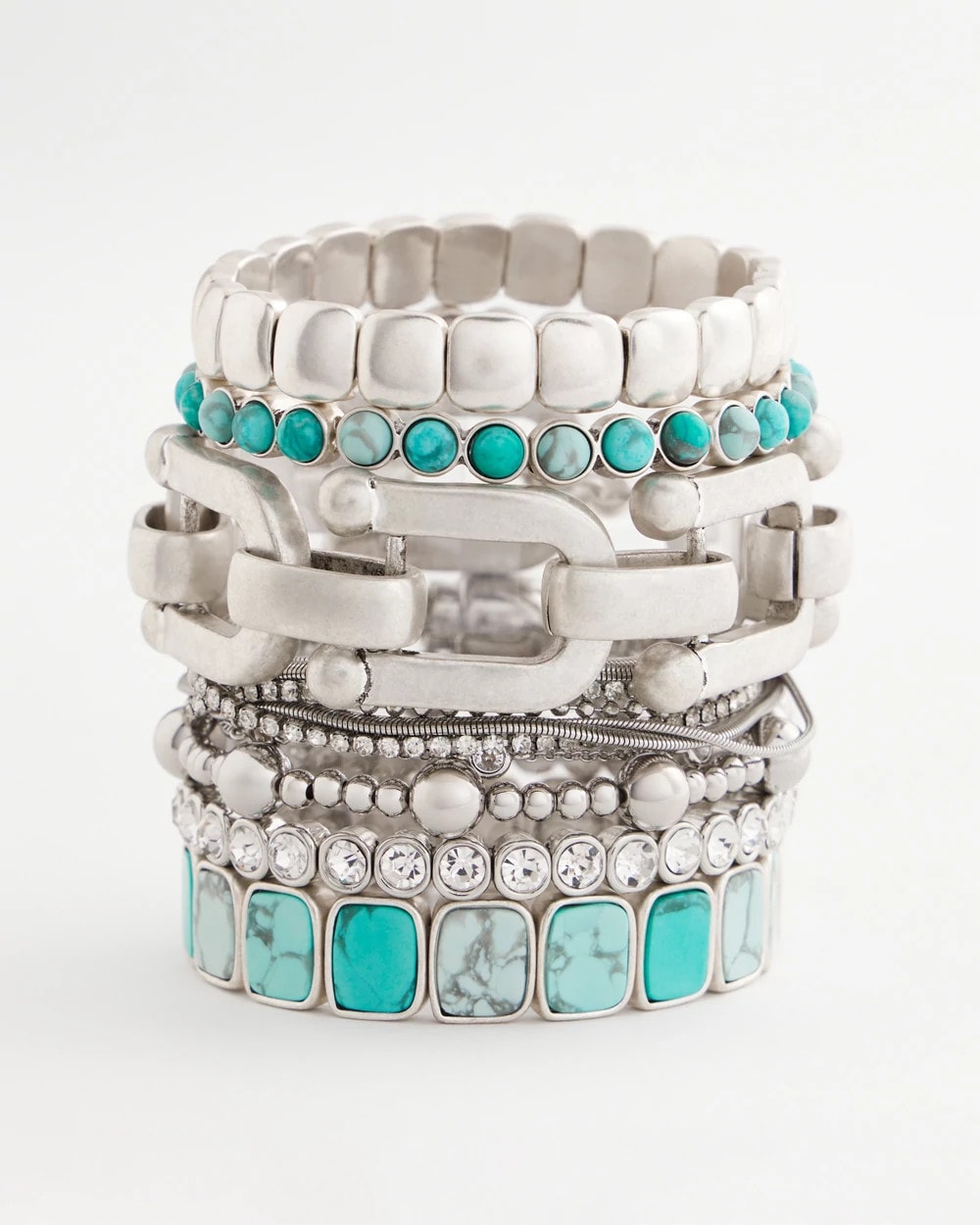 Chico's US - Silvertone Link Chain Bracelet