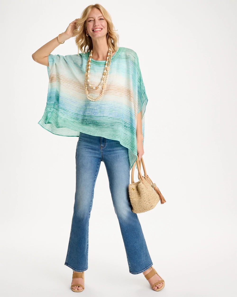 Chico's Online - Ombre Coastal Printed Poncho