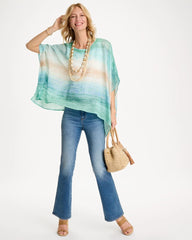 Chico's Online - Ombre Coastal Printed Poncho