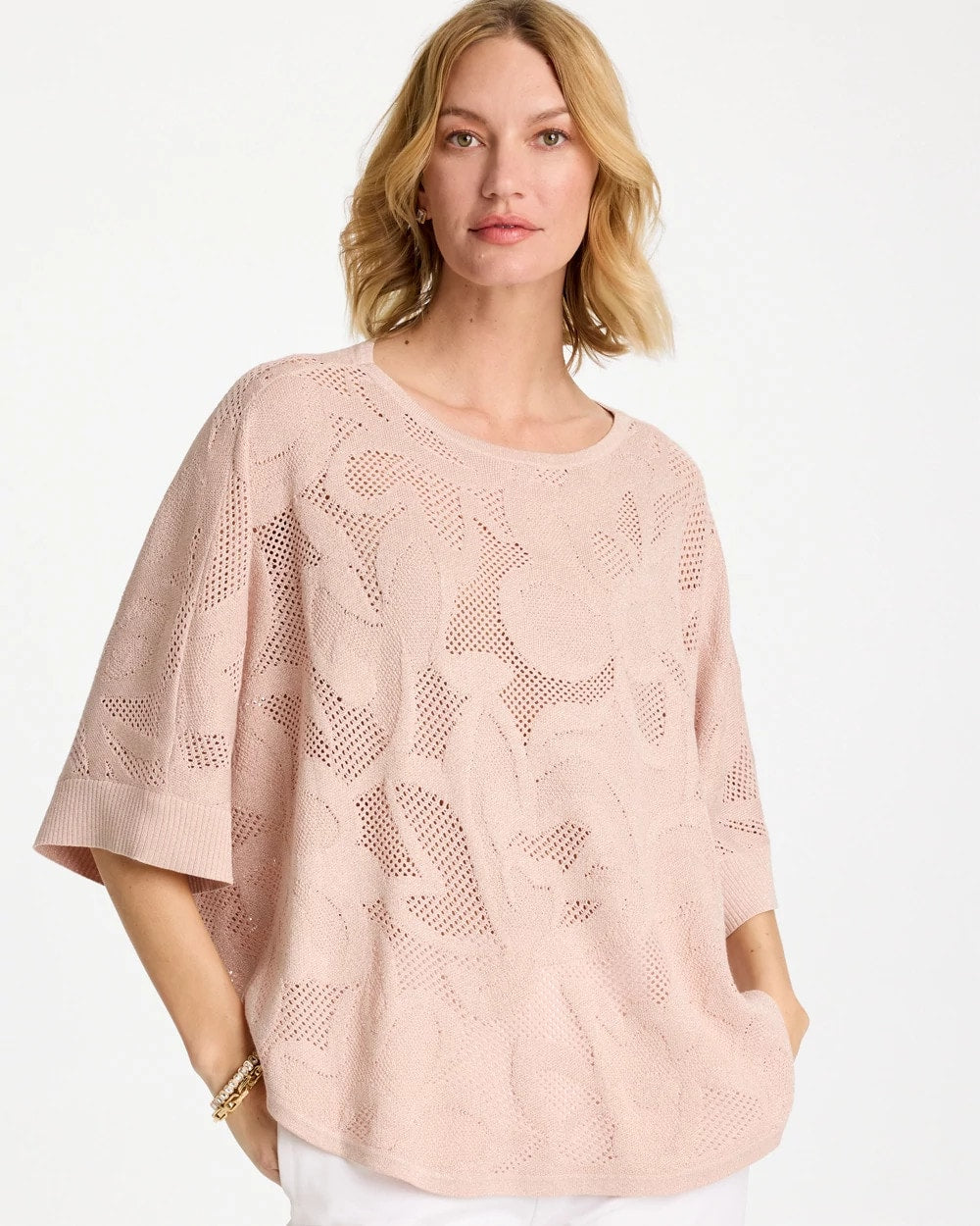 Chico's On Sale - Boatneck Rounded Hem Poncho