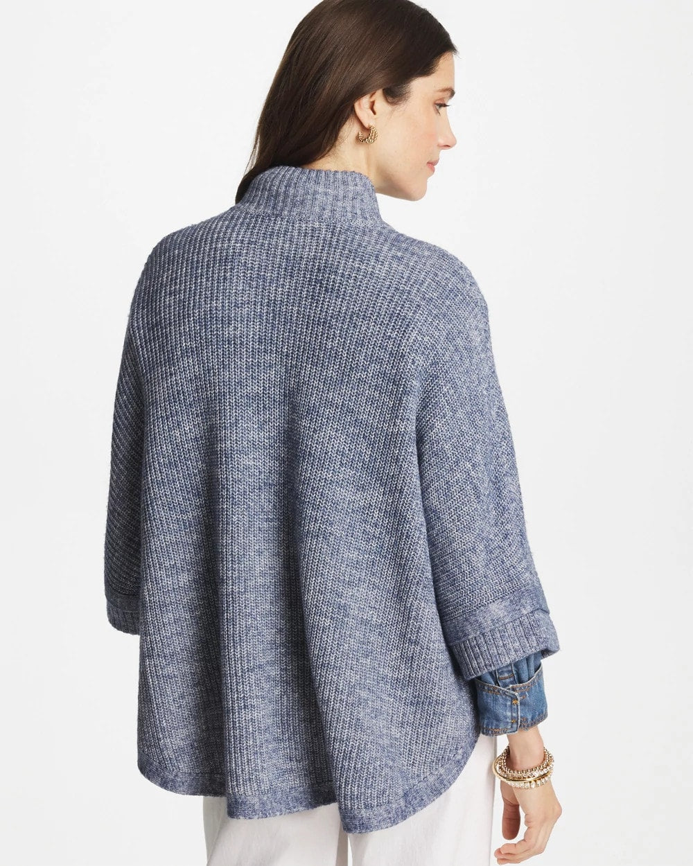 Chico's For Sale - Rounded Hem Zip-Front Ruana