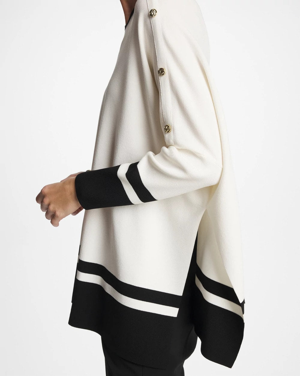 Chico's Online - Button Detail Poncho