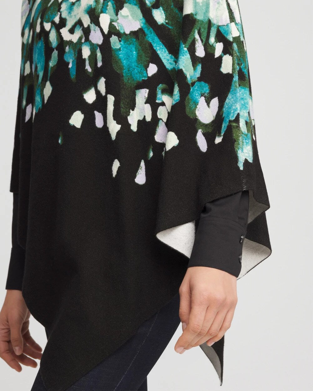 Chico's US - Convertible Knit Boatneck Poncho