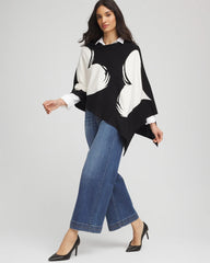 Chico's / Love Brush Convertible Sweater Poncho