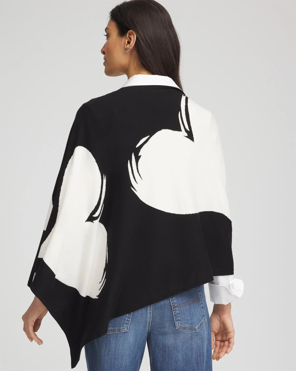 Chico's / Love Brush Convertible Sweater Poncho