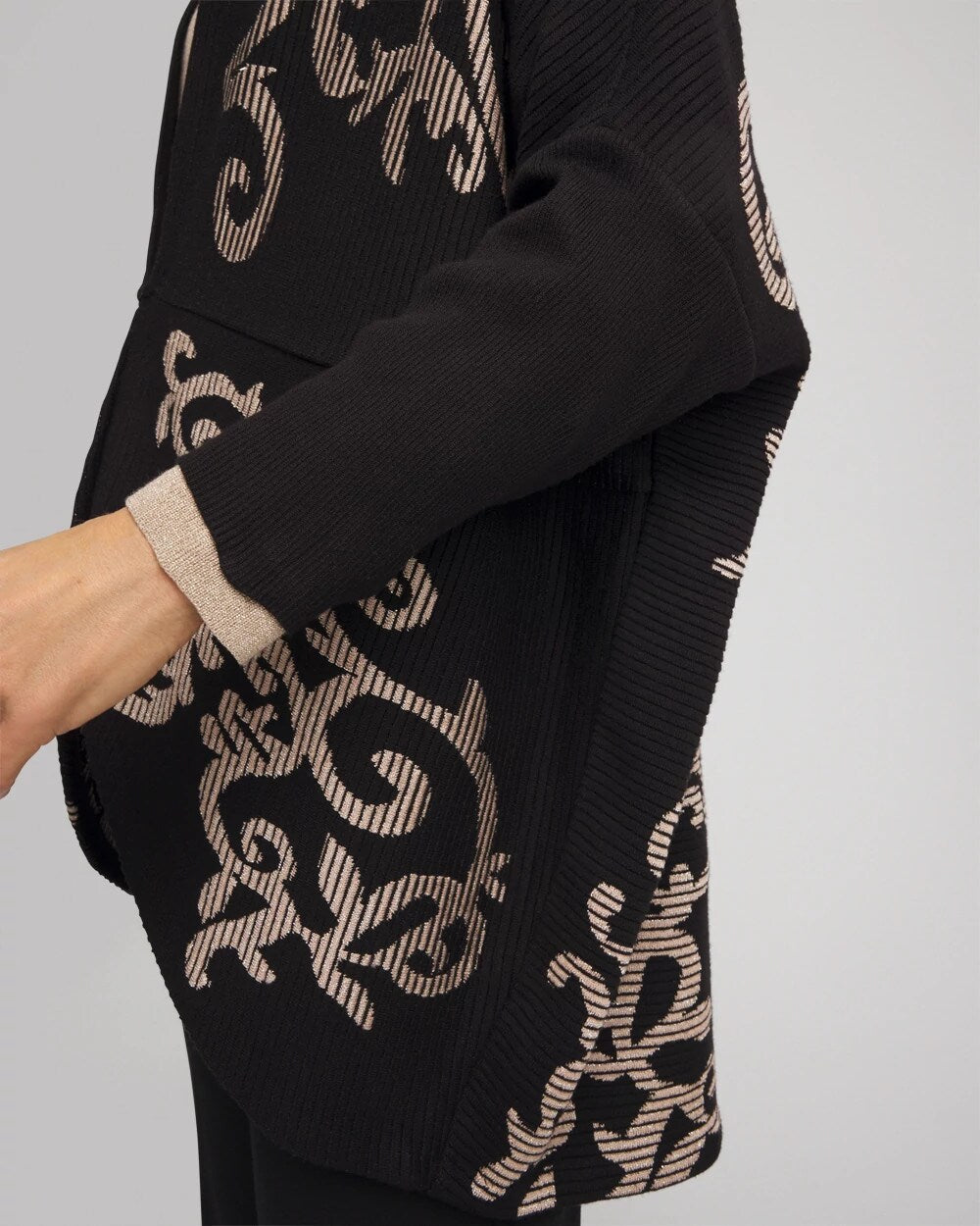 Chico's Sale - Ottoman Jacquard Cocoon Cardigan