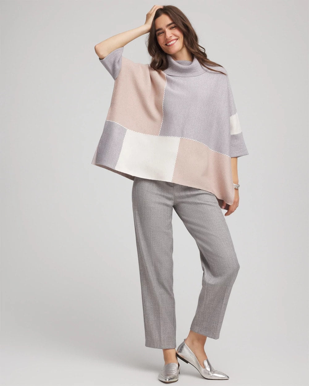 Chico's For Sale - Quilted Chic Cowlneck Poncho