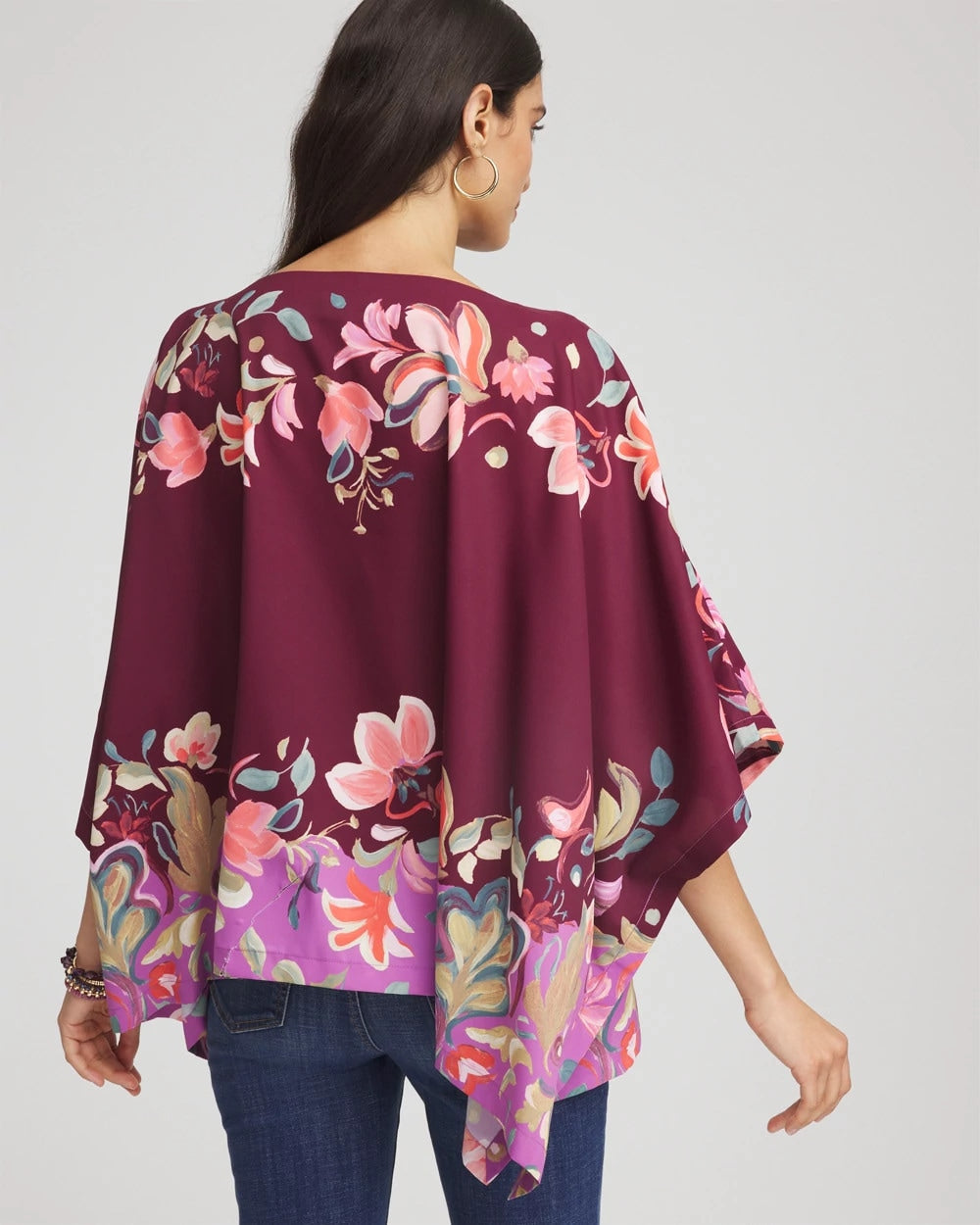 Chico's Online - Printed Boatneck Pullover Poncho