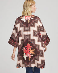 Chico's US - Long Mixed-Print Kimono