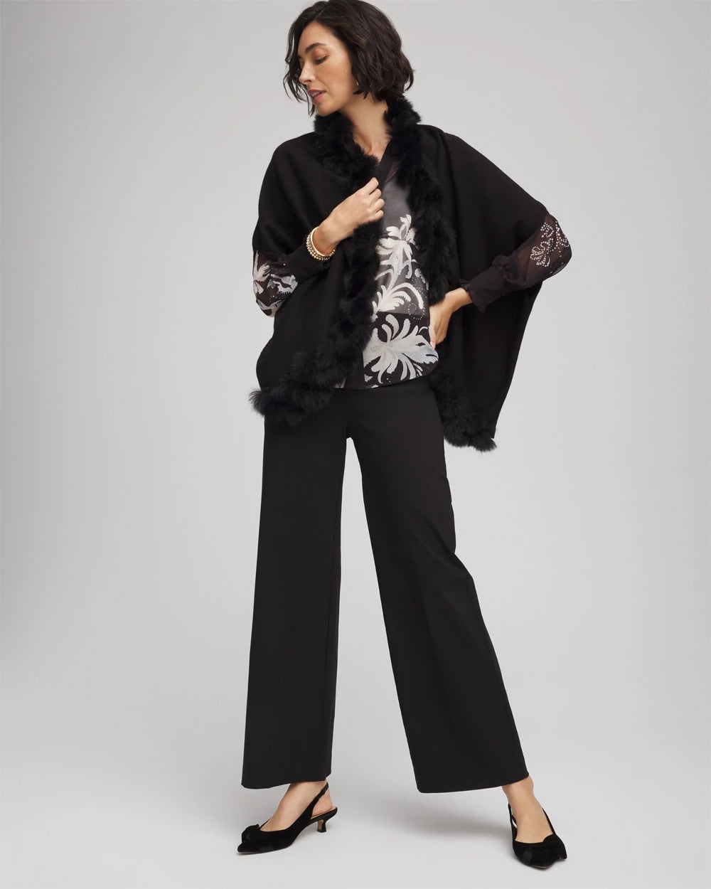 Chico's US - Faux Fur Cocoon