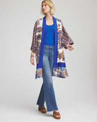 Chico's Discount - Crepe Long Printed Kimono
