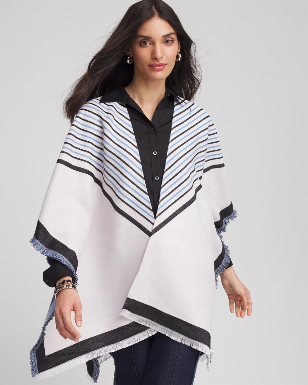 Chico's Sale - Woven Reversible Ruana