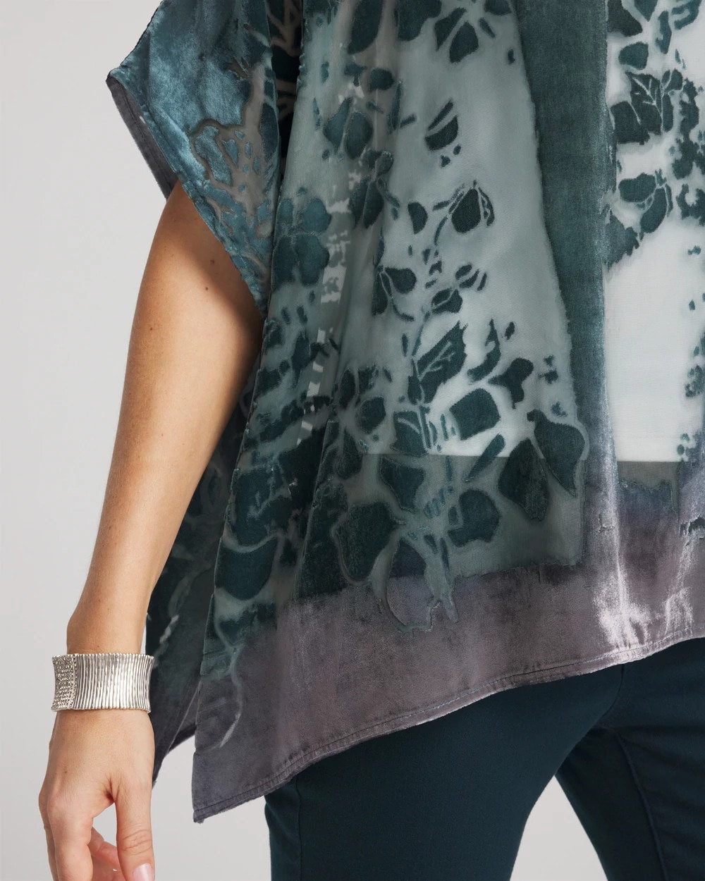 Chico's For Sale - Velvet Burnout Passion Poncho