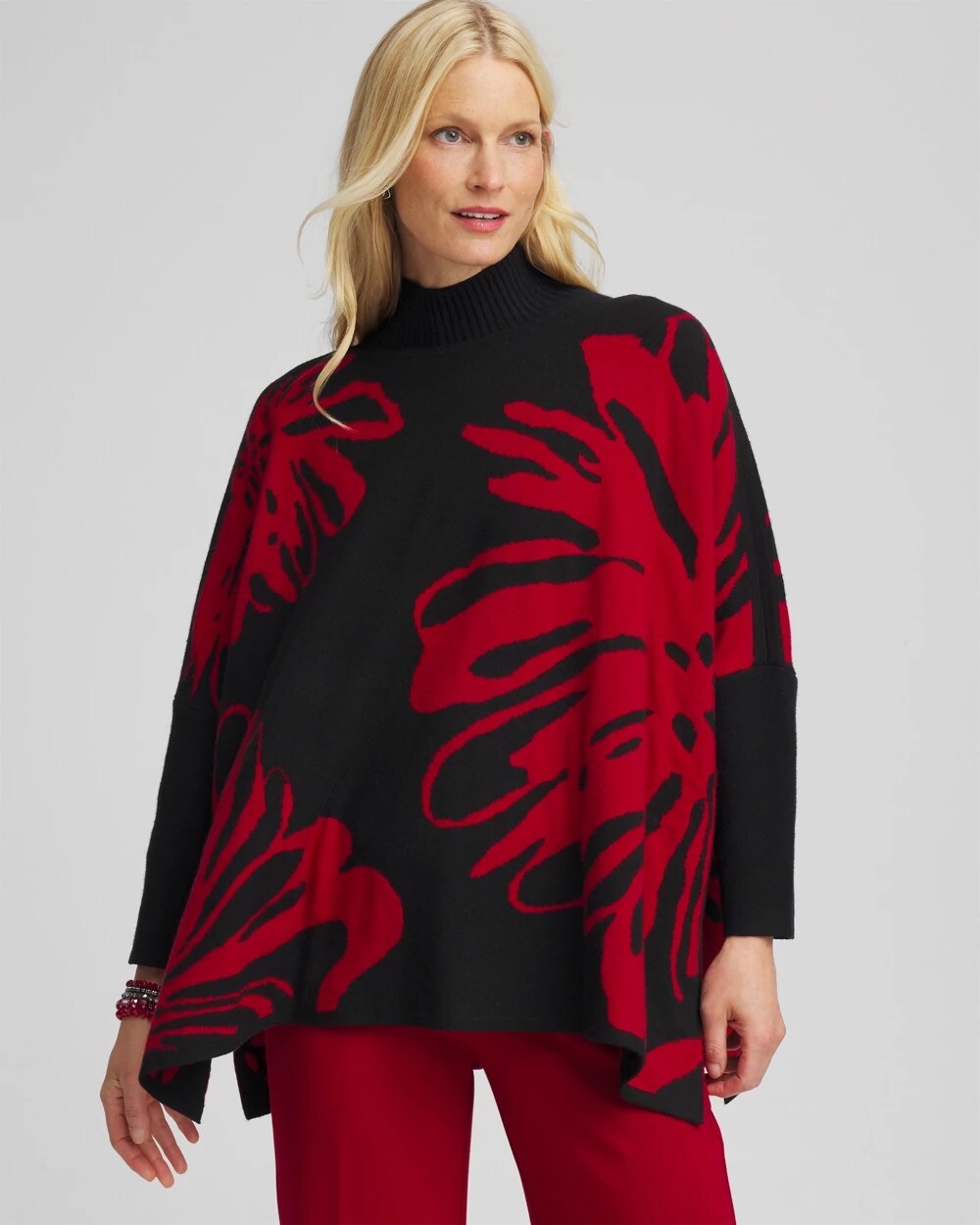 Chico's Outlet - Floral Poncho