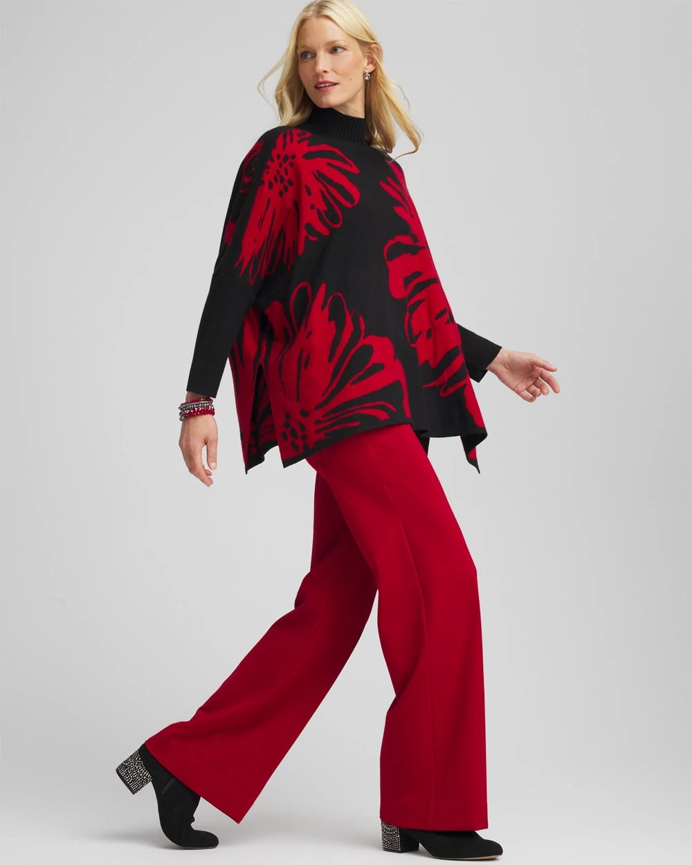 Chico's Outlet - Floral Poncho