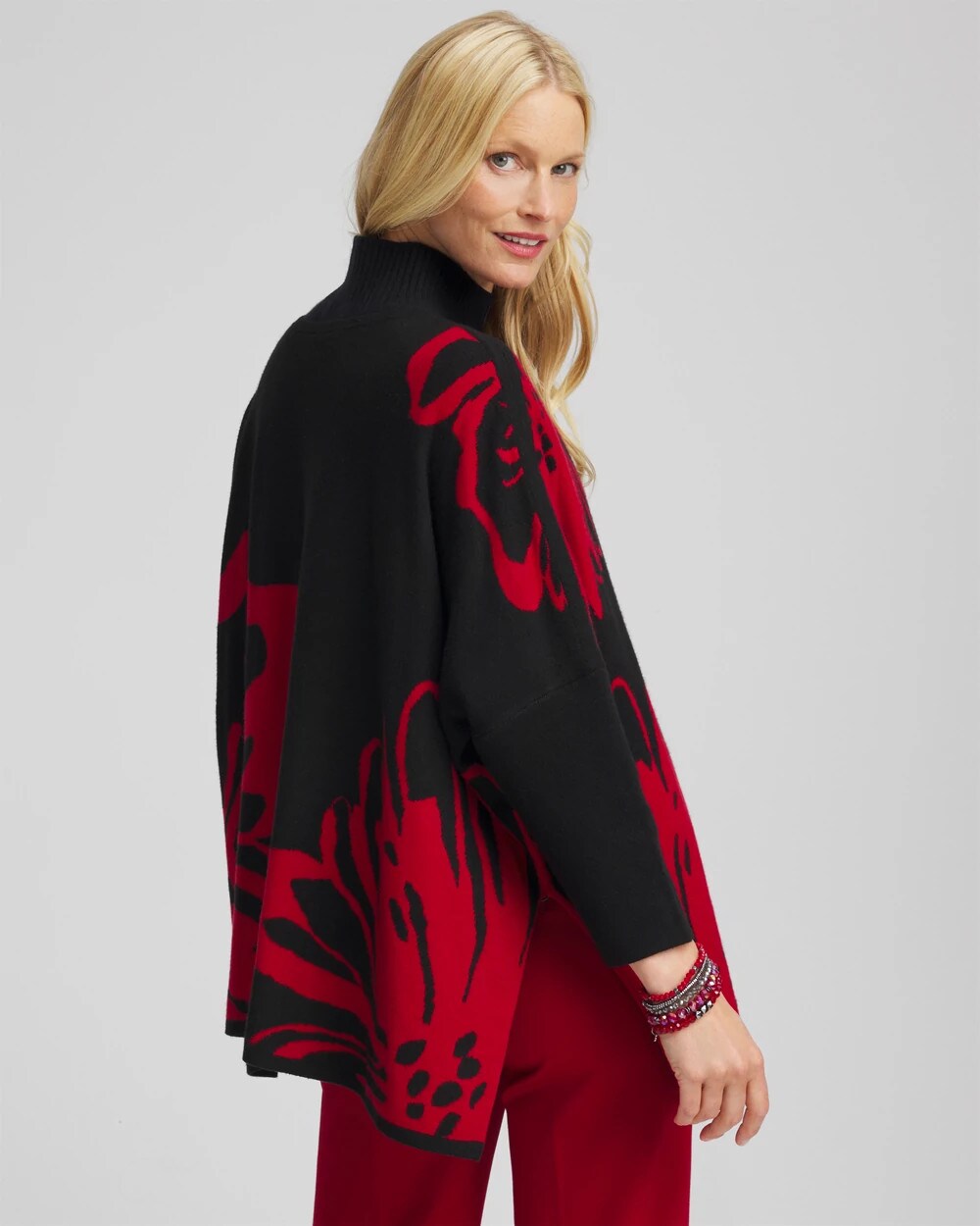 Chico's Outlet - Floral Poncho