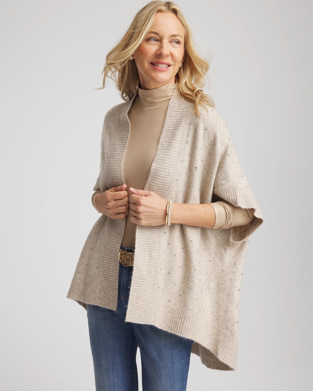 Chico's Online - Embellished Cocoon Ruana
