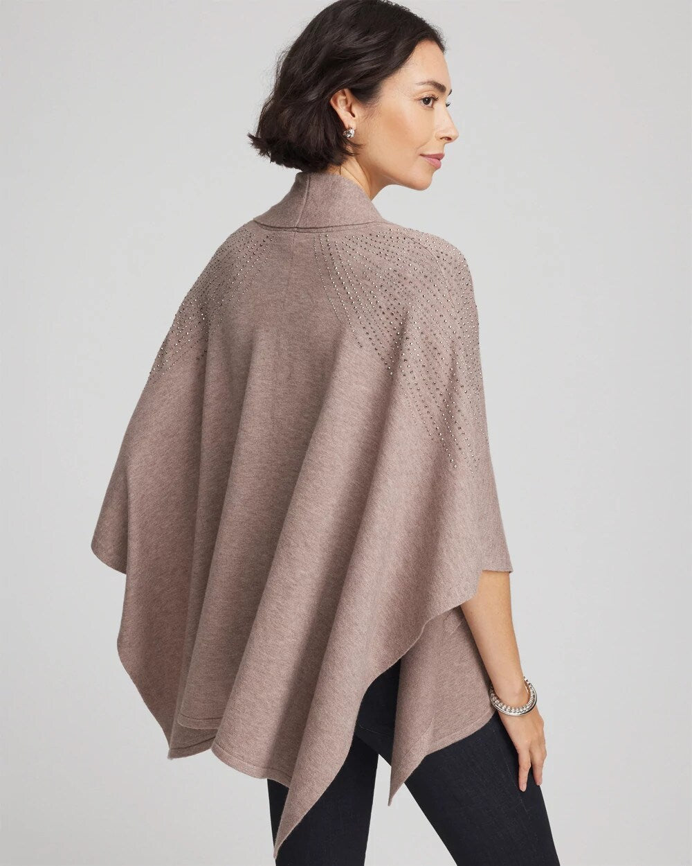 Chico's US - Embellished Shawl Collar Ruana