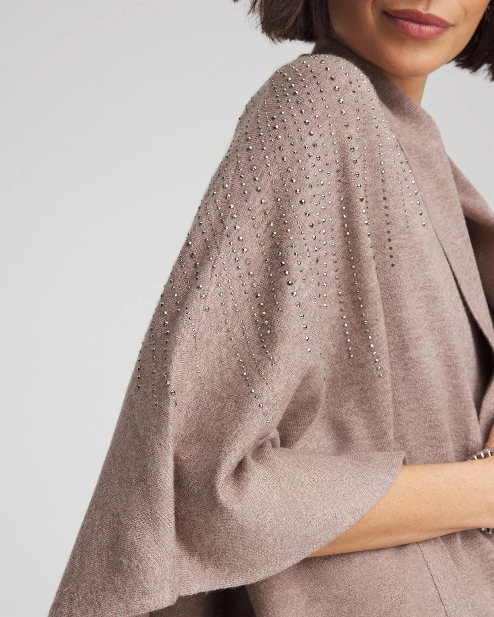 Chico's US - Embellished Shawl Collar Ruana