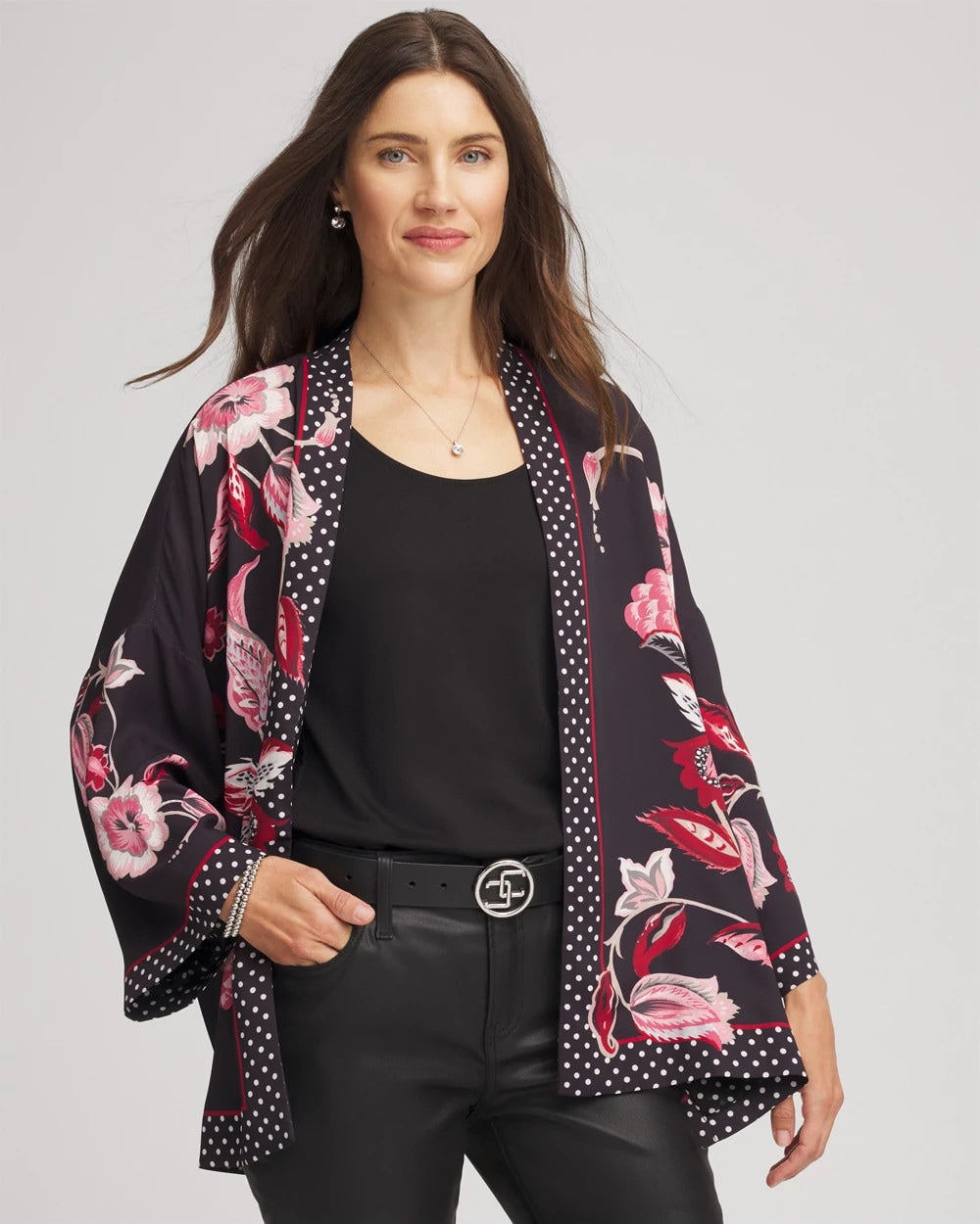 Chico's Discount - Short Floral Kimono