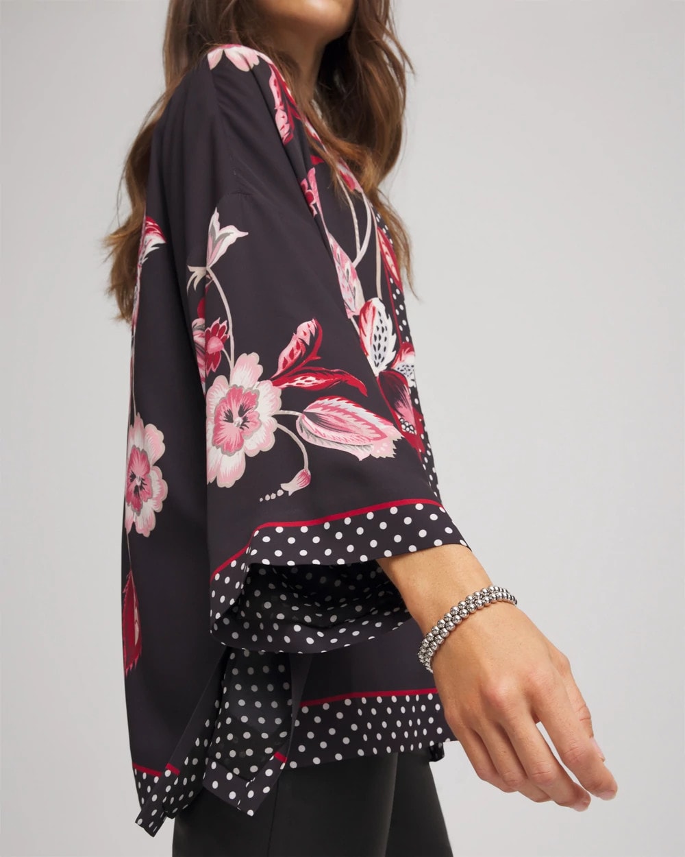 Chico's Discount - Short Floral Kimono
