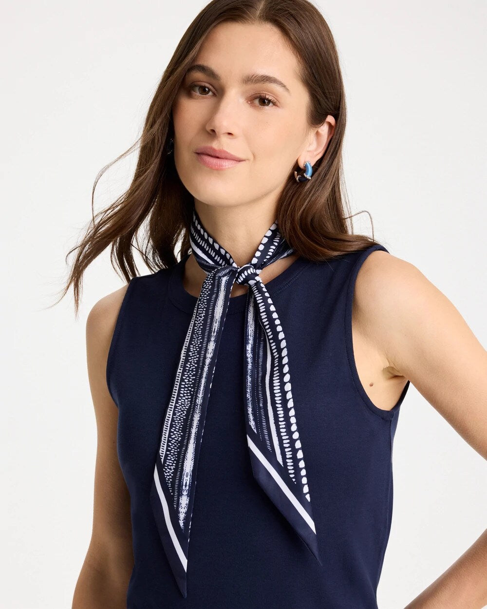 Chico's Outlet - Printed Skinny Scarf