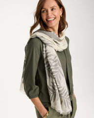 Chico's US - Palm Embroidered Oblong Scarf