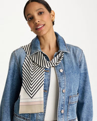 Chico's Discount - Satin Printed Skinny Scarf