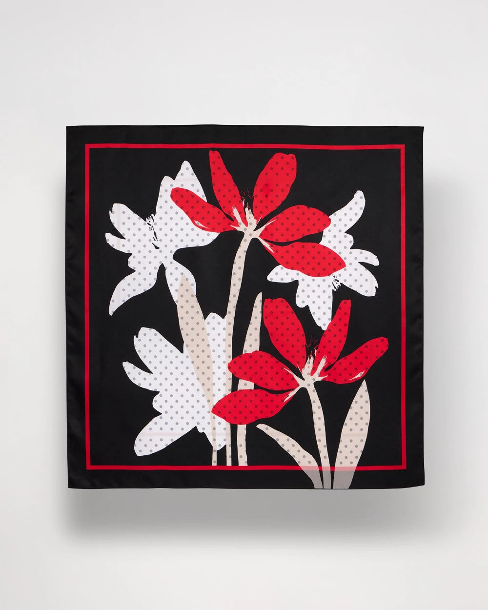 Chico's Sale - Polka Dot Floral Square Scarf