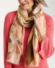 Chico's For Sale - Neutral Floral Oblong Scarf