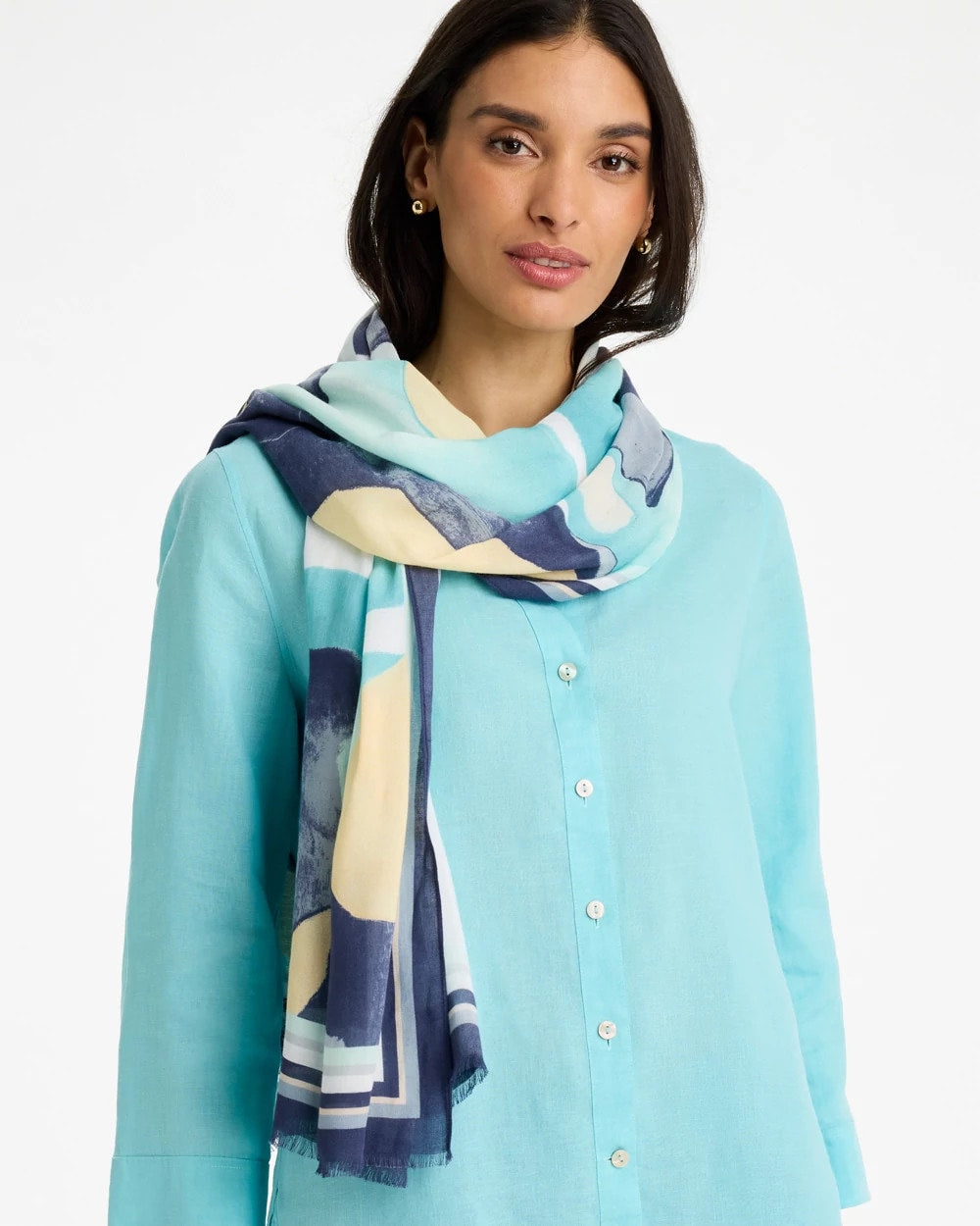 Chico's / Artisanal Patch Oblong Scarf