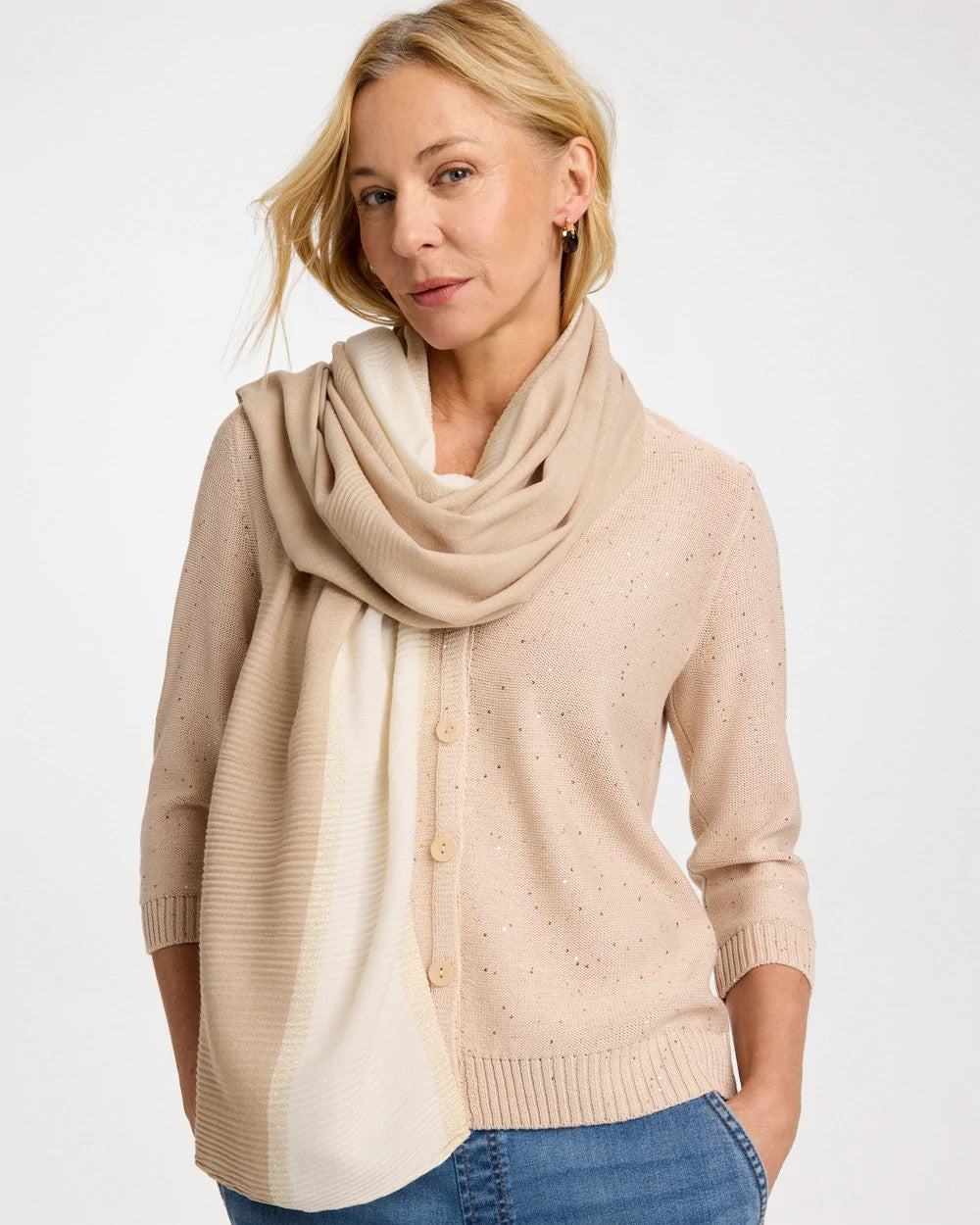 Chico's On Sale - Ombre Pleated Oblong Scarf