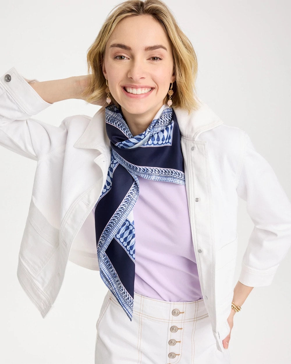 Chico's Outlet - Ellie Sprigs Square Scarf