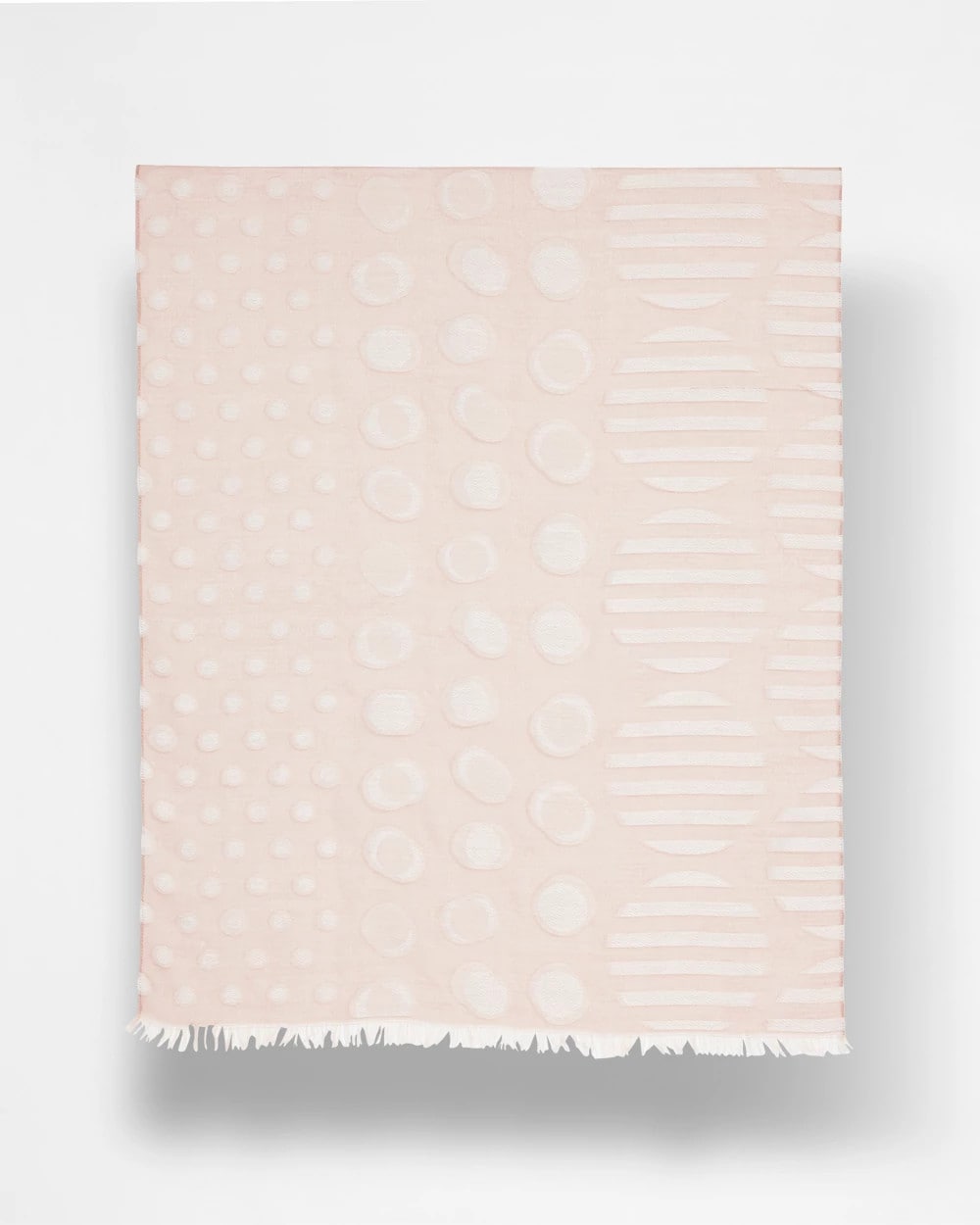 Chico's / Neutral Polka Dot Oblong Scarf