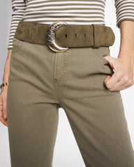 Chico's Outlet - Green Faux Suede Sash Belt
