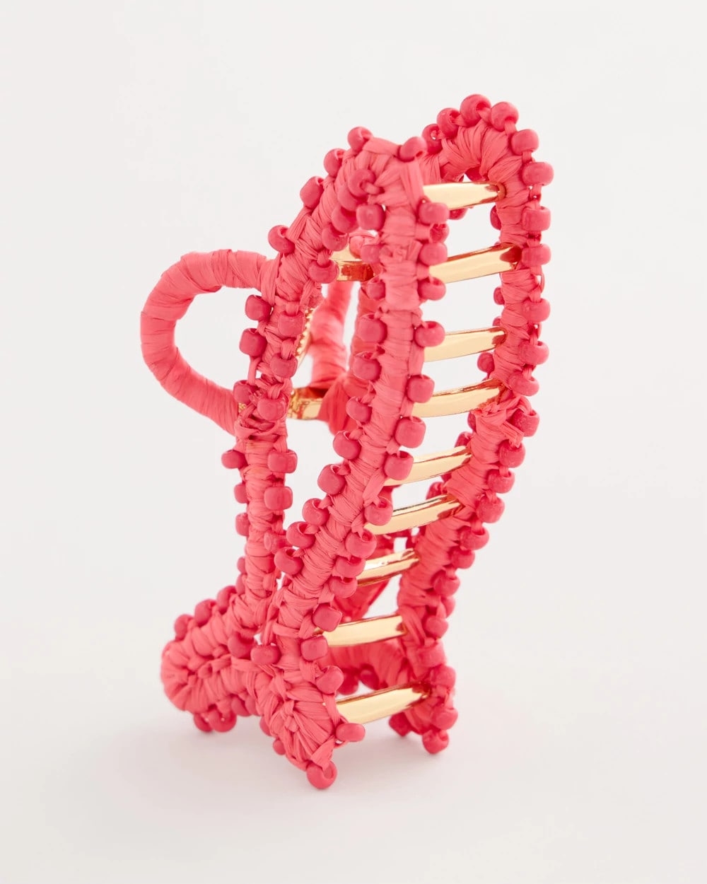Chico's Sale - Coral Fish Raffia Hair Clip