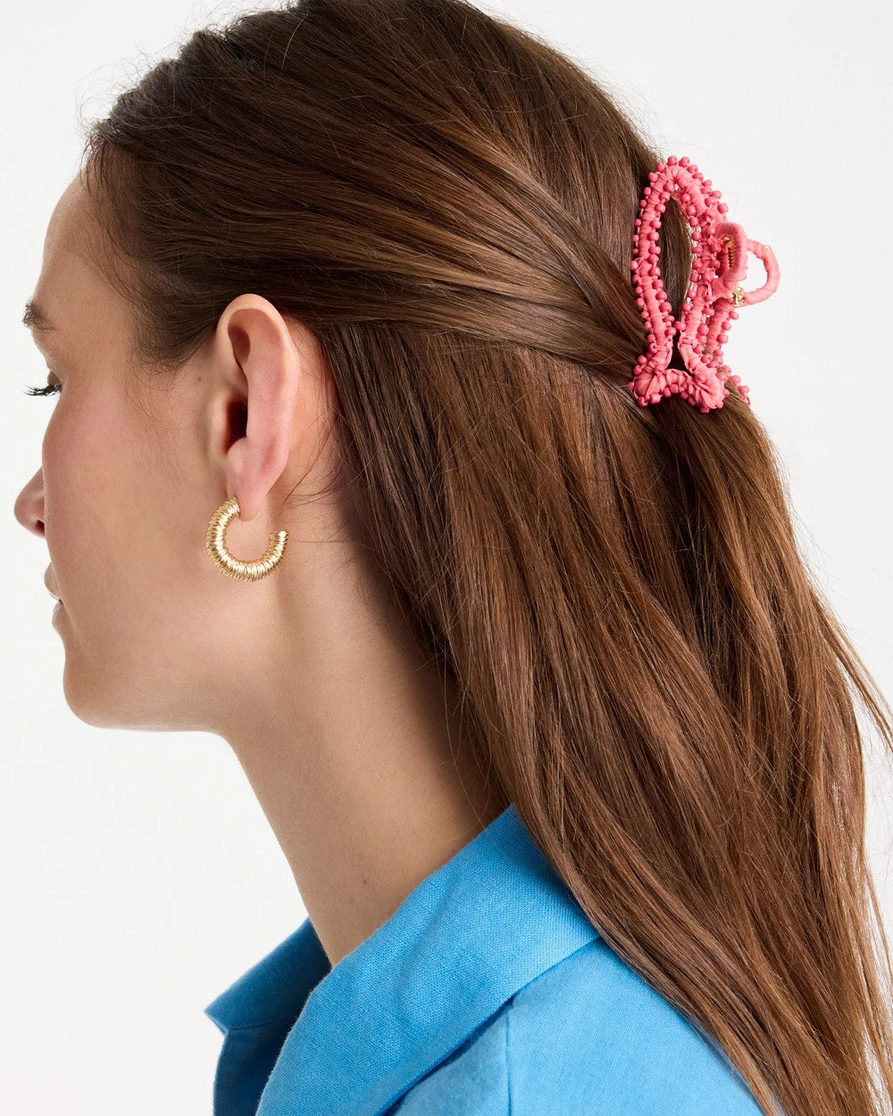 Chico's Sale - Coral Fish Raffia Hair Clip