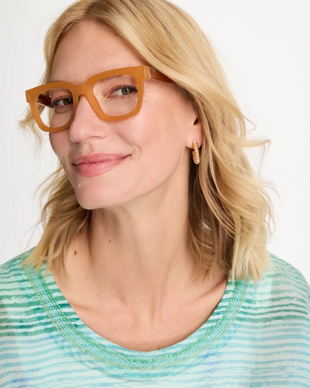 Chico's / Neutral Matte Square Readers