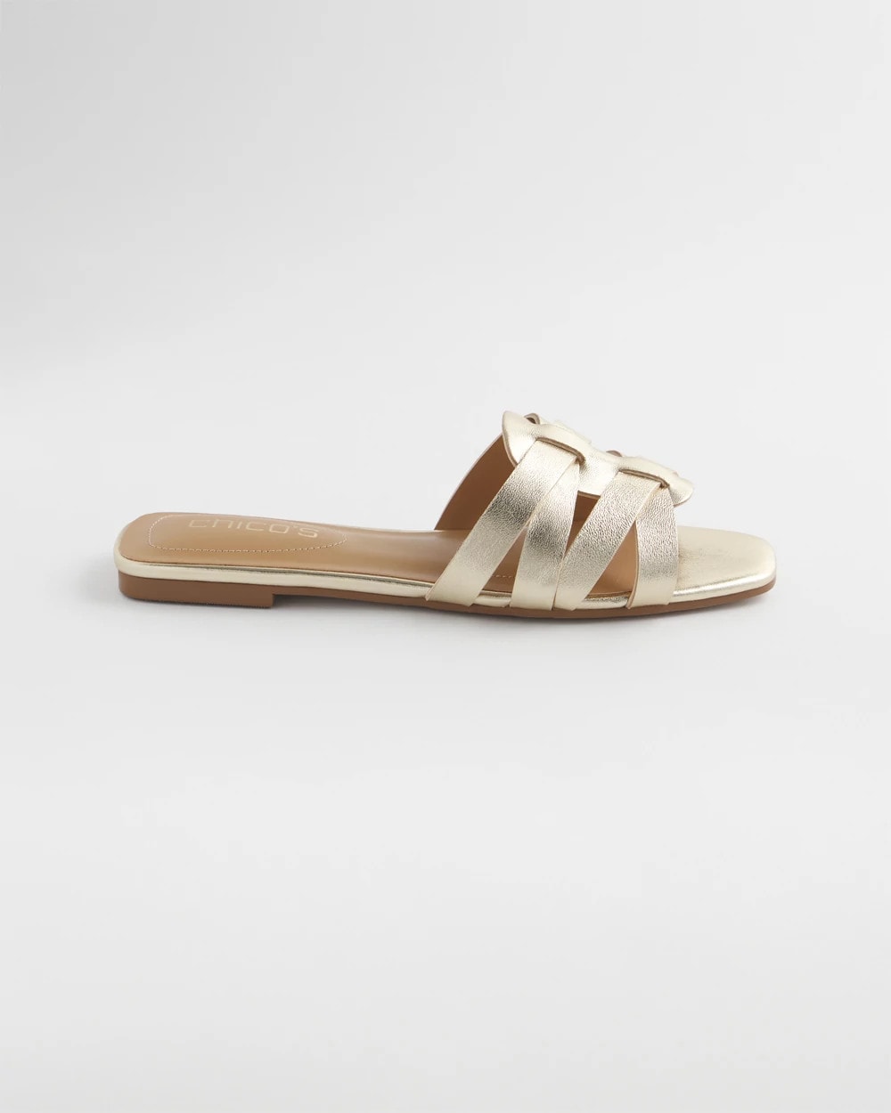 Chico's On Sale - Leather Cassidy Cross-Strap Slide Shoes