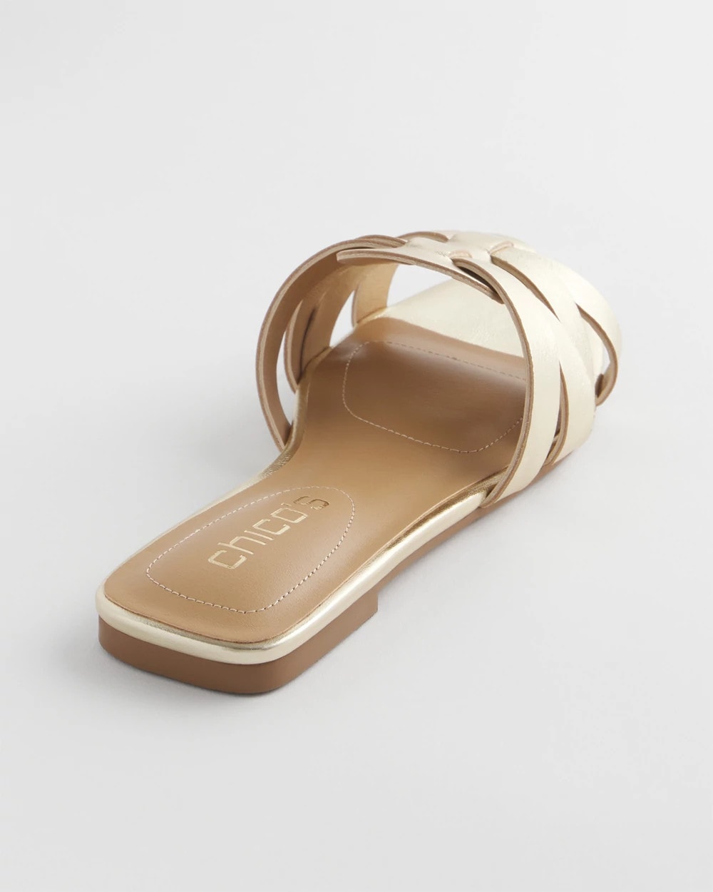 Chico's On Sale - Leather Cassidy Cross-Strap Slide Shoes